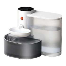 Smart Pet Water Fountain Automatic Water Dispenser 3L/101OZ Cordless Rechargeable Dog Water Fountain Self-Refill with 3 Adjustable Volume 3 Time