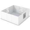 Dog Whelping Box with Washable Pee Pad, Adjustable Height Door, for Large Breed Dogs, 49" x 47" x 19"