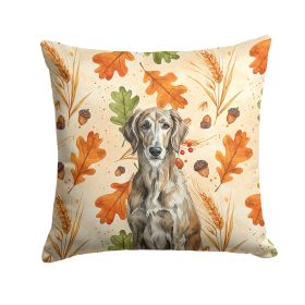 Brindle Scottish Deerhound Heirloom Fall Throw Pillow Decorative Indoor Outdoor Accent Cushion for Couch, Bed or Patio, 18Hx18W