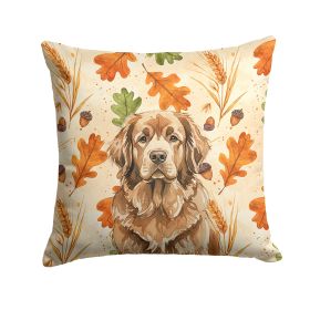Brown Newfoundland Heirloom Fall Throw Pillow Decorative Indoor Outdoor Accent Cushion for Couch, Bed or Patio, 18Hx18W