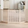 Dog Gate Foldable 3 Panels 59.1 " Solid Wood Fir