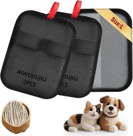 2 Pcs Pet Hair Removal Glove - Upgraded Electrostatic Pet Hair Remover Gloves for Dogs