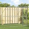 Dog Kennel Silver 6.56 x 6.56 x 6.56 ft Galvanised steel