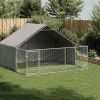 Outdoor Dog Kennel Galvanized steel Large Durable