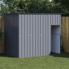 Dog House Anthracite Galvanized Steel 84.3 x 60.2 x 71.3 in
