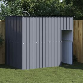 Dog House Anthracite Galvanized Steel 84.3 x 60.2 x 71.3 in