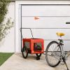 Pet Bike Trailer Orange and black Oxford fabric, iron, PVC Medium