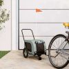 Pet Bike Trailer Grey and Black Oxford fabric, iron, PVC Medium