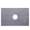 Shower Curb Kit, 38"x60" Watertight Shower Curb Overlay with 4" ABS Central Bonding Flange, 4" Stainless Steel Grate
