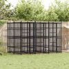 Dog Kennel Black Powder-coated steel Large Durable Dog Kennel