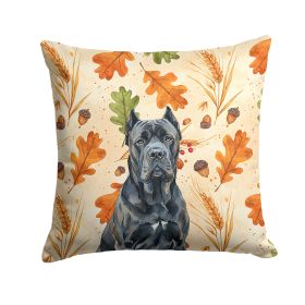 Cane Corso Heirloom Fall Throw Pillow Decorative Indoor Outdoor Accent Cushion for Couch, Bed or Patio, 18Hx18W