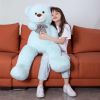 Giant Teddy Bear 4 Feet, 47inch Big Teddy Bear Stuffed Animal Plush for Girlfriend, Boyfriend, Light Blue