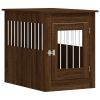 Dog Crate Furniture Brown Oak Engineered wood, Steel Medium