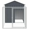 Dog House Anthracite Galvanized Steel 46.1 x 79.1 x 48.4 in