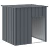 Dog House Anthracite Galvanized Steel 43.3x40.6x42.9 in Durable
