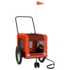 Pet Bike Trailer Orange and black Oxford fabric, iron, PVC Medium