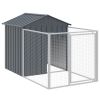 Dog House Anthracite Galvanized Steel 46.1 x 79.1 x 48.4 in