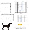 24 Panel Dog Playpen for Small and Medium Dogs with Lockable Door, or Indoor/Outdoor Use, DIY Shape Pet Playpen, 189" x 189" x 32"