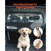 Dog Car Barrier, 46" Wide Car Divider for Cargo Area, Vehicle Pet Barrier with See Through Net Mesh