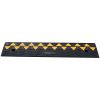 Rubber Curb Ramp 3.7" Rise Height Sidewalk Curb Ramp, 10" Width 39.4" Length Driveway Ramp for Curb, 15T Heavy Duty Rubber Ramp for Forklifts, Trucks