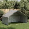 Outdoor Dog Kennel Silver High zinc galvanized steel