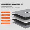 Shower Curb Kit, 36"x36" Shower Pan Kit with 6.3" Central Drain, Lightweight EPS Shower Installation Kits with 2 Waterproof Cloths