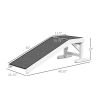 Dog Ramp for Bed Pet Access Non-Slip Carpet Top Platform 49 x 16 x 14 White
