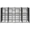 Dog Kennel Black Powder-coated steel Large Durable Dog Kennel