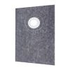 Shower Curb Kit, 38"x60" Watertight Shower Curb Overlay with 4" ABS Offset Bonding Flange, 4" Stainless Steel Grate