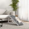 60" Pet Ramp for Dogs, Non-Slip Carpet, Easy Access, White