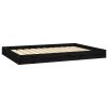 Dog Bed Black Solid pine wood 40.0 x 29.1 x 3.5 in Durable