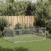 Outdoor Dog Kennel Galvanized Galvanized Steel Large Durable