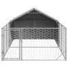 Outdoor Dog Kennel Galvanized Steel Galvanized Steel, PE fabric