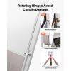 Dog Door for Sliding Glass Door, 91 to 96 in Adjustable Height, Aluminum Alloy Frame with Metal Rotating Hinges, Lock Design, 13 5/8 x 23 5/8 in Flap