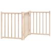 Dog Gate Foldable 3 Panels 59.1 " Solid Wood Fir