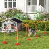 5 Piece Dog Agility Equipment w/ 4 Adjustable Width Doors, Carry Bag, Easy Assemble & Portable, Orange