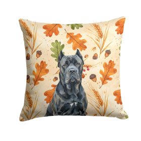 Cane Corso Heirloom Fall Throw Pillow Decorative Indoor Outdoor Accent Cushion for Couch, Bed or Patio, 18Hx18W