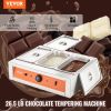 VEVOR Chocolate Tempering Machine, 26.5 Lbs 3 Tanks Chocolate Melting Pot TEMP Control 86~185°F