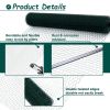 60M Large Size Galvanized Hexagonal Floral Green Chicken Wire, Outdoor Anti-Rust Chicken Wire Poultry Netting for Garden