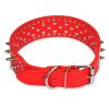 Dog Leather Collar Spiked Studded Pet Dog Collar Adjustable Neck Pitbull Mastiff Collar