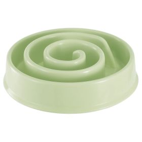 Dog Cat Slow Feeder Bowl Pet Interactive Maze Feeder Bowl Anti-Bloat Feeding Plate (Option: PetSlowFeederGreen)
