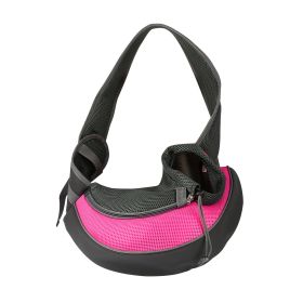 Pet Carrier for Dogs Cats Hand Free Sling Adjustable Padded Strap Tote Bag Breathable Shoulder Bag Carrying Small Dog Cat (Option: PetPuppyCarrierPinkS)