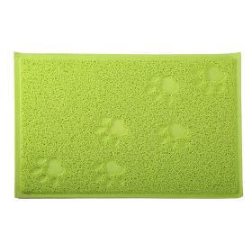 Dog Cat Bowl Mat Pet Food Water Feeding Mat Non-slip Pet Dish Tray Mat Paw Clean Placemat (Option: re_Neon)