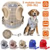 Pet Mesh Harness Dog Leash Set Reflective Chest Strap Adjustable Puppy Vest For Puppies Breeds Dogs Cats Walking Outdoor