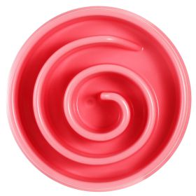 Dog Cat Slow Feeder Bowl Pet Interactive Maze Feeder Bowl Anti-Bloat Feeding Plate (Option: PetSlowFeederPink)