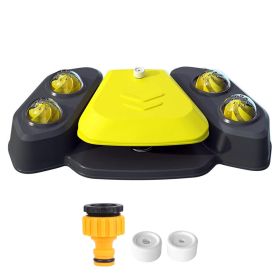 Dog Water Fountain Multifunctional Automatic Pet Water Dispenser Outdoor Step-on Activated Sprinkler for Drinking Shower Fun (Option: DrinkFountainYellow)