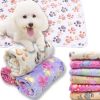 Soft and Fluffy High Quality Pet Blanket Cute Cartoon Pattern Pet Mat Warm and Comfortable Blanket for Dogs - Pet Supplies