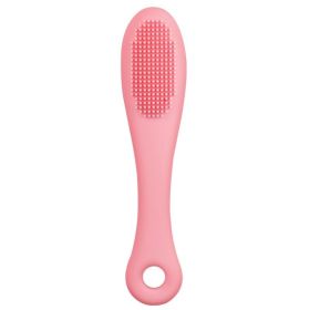 Pet Cats Dog Cleaning Comb Chin Teeth Cleaning Brush (Type: Pink, Color: As pic show)