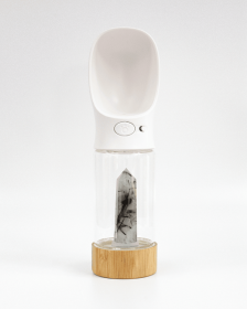 Urban Oasis - Crystal Infused Pet Water Bottle (Crystal: Tourmaline Quartz)