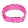 Dog Leather Collar Spiked Studded Pet Dog Collar Adjustable Neck Pitbull Mastiff Collar